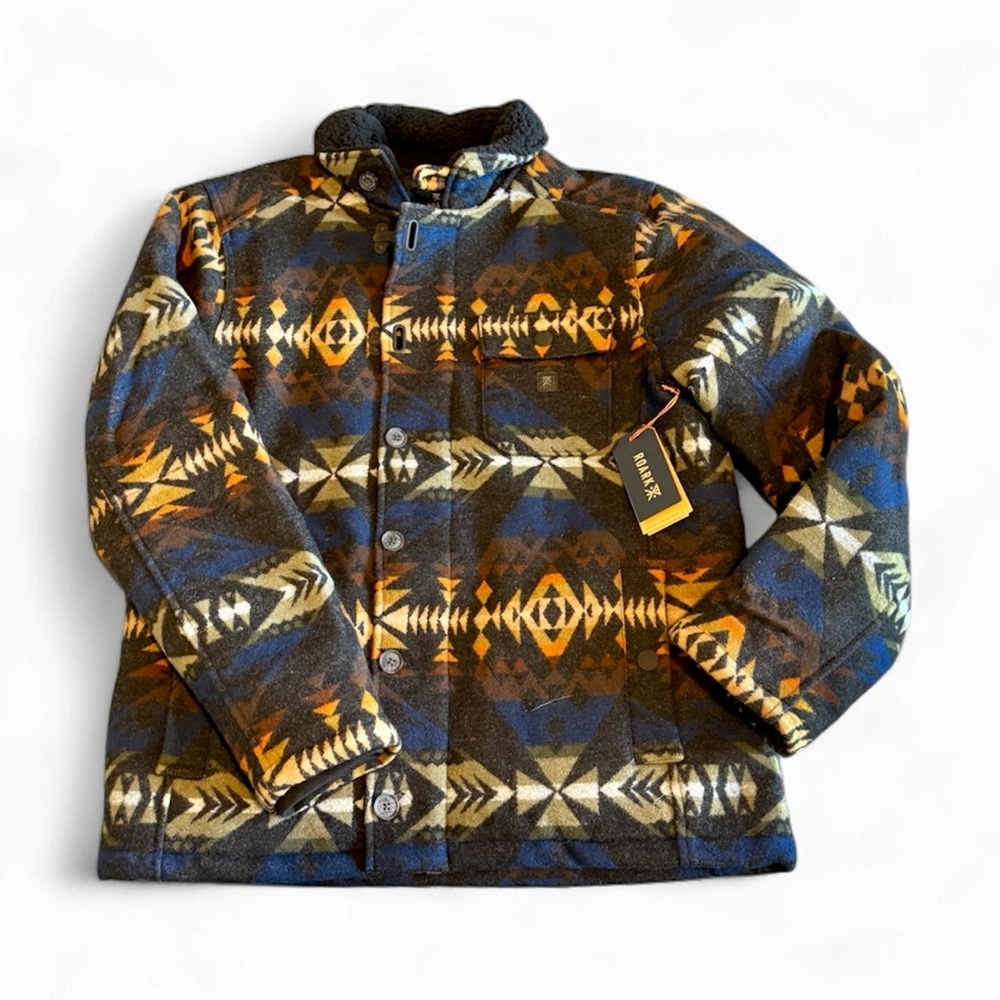 NWT Roark Pendleton Axeman Aztec Southwest Wool Jacket Men Size M
